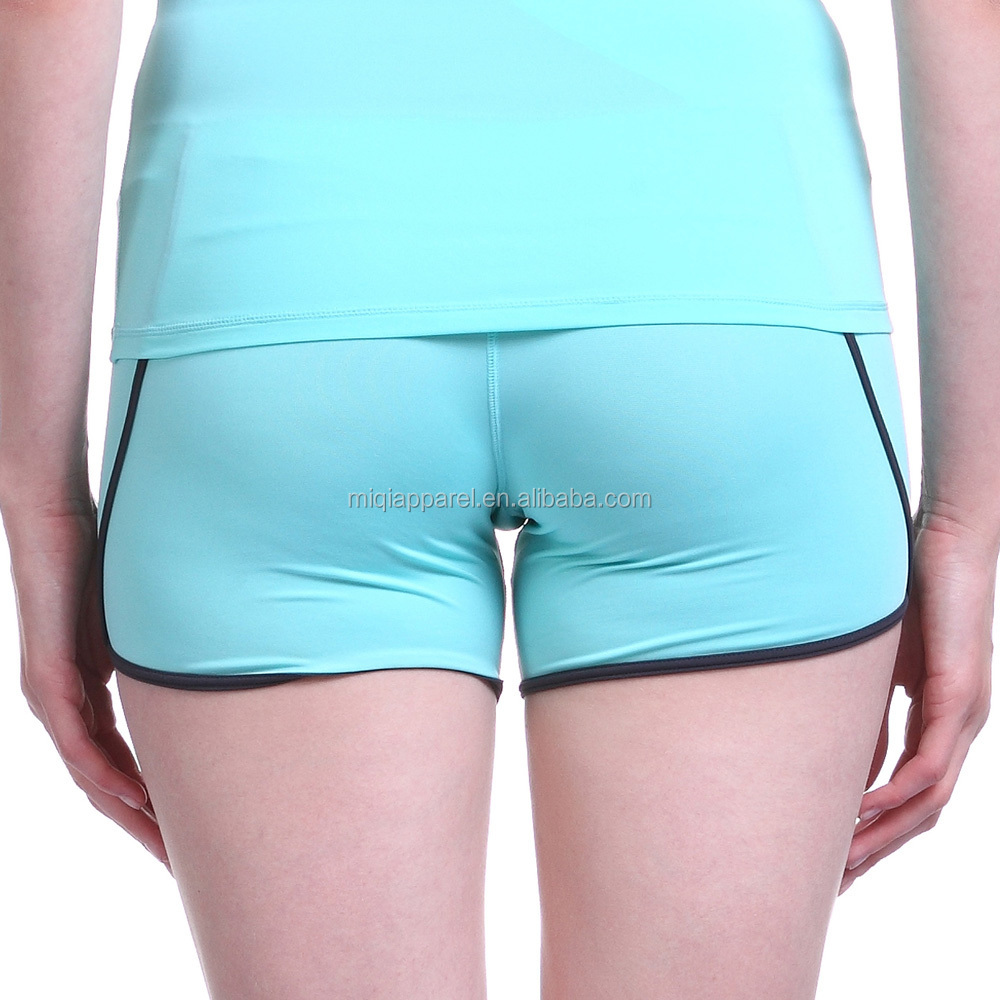 Seamless design Nylon and Spandex/Lycra womens yoga shorts, View womens yoga shorts, Queen Yoga