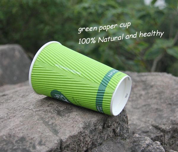 カスタム印刷された中国の製造元2014年緑のコーヒーの紙コップ( fprse16)問屋・仕入れ・卸・卸売り