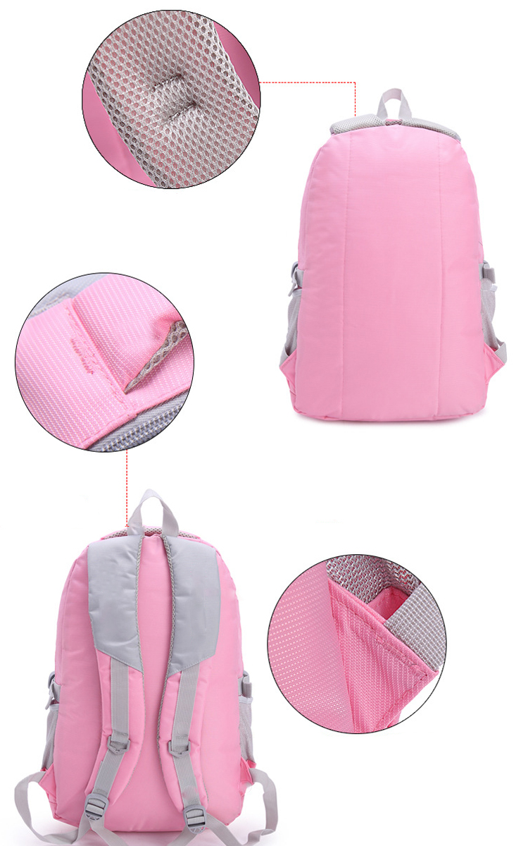 2015 Hot Sales Samples Are Available Large Plain Girls Pink Backpack
