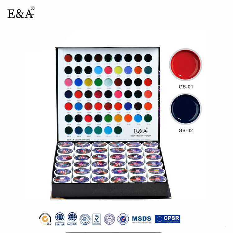 Ea 36ピースミックスカラーカバーuvジェル偽のヒントアクリルネイルアートキット 問屋・仕入れ・卸・卸売り