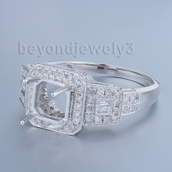 Luxury Ring Settings Without Stones For Men Natural 14k Gold Diamond