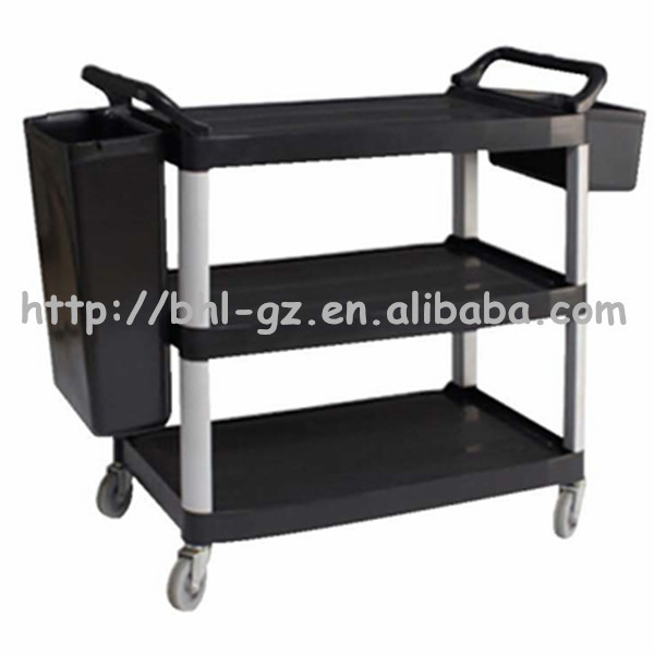 Hotel Supply Stainless Steel Movable Kitchen Storage Trolley Guangzhou Hotel Supply Stainless Steel Movable Kitchen Storage Trolley Clearance Black With Baskets C260