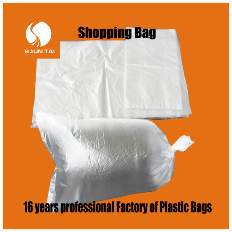 transparent household packaging plastic bags on roll