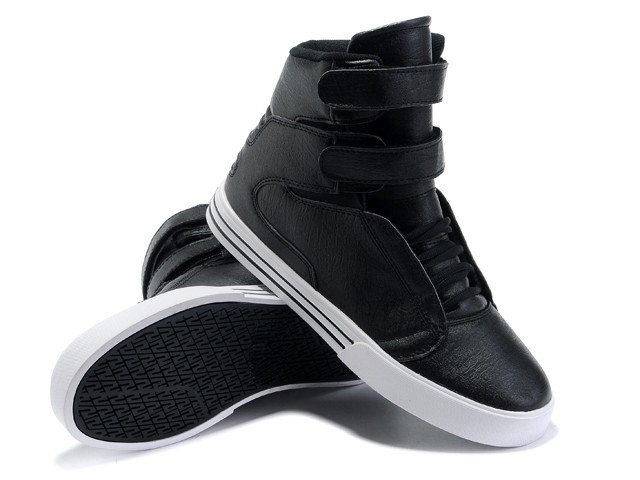 Justin Bieber Sup TK Society Black Satin TUF High Top Skate Shoes_1