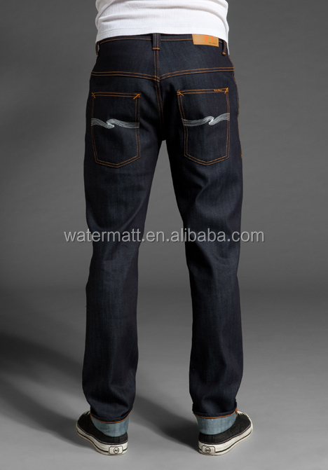 古典的な生材料selvedgeジーンズの男性仕入れ・メーカー・工場