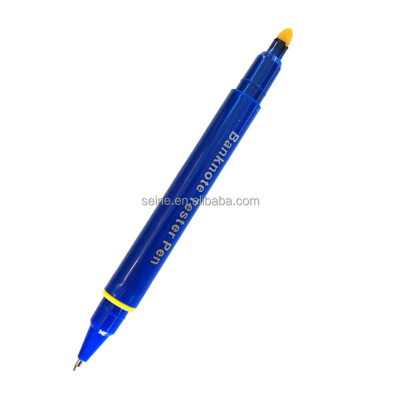 安い偽のお金の検出器をチェックするチェックテスト付きペン紙幣青いボール- ポイントペン仕入れ・メーカー・工場