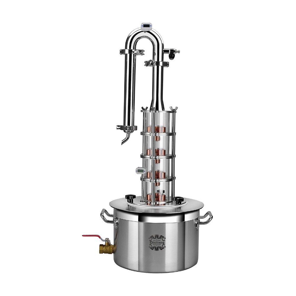 Distillation Column With 4 Sections For Distiller With Glass Buy