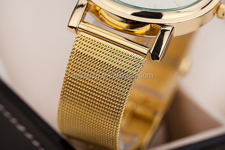 ビッグダイヤル、 ダイヤルゴールド時計ベルト、 金時計ファッションな雰囲気問屋・仕入れ・卸・卸売り