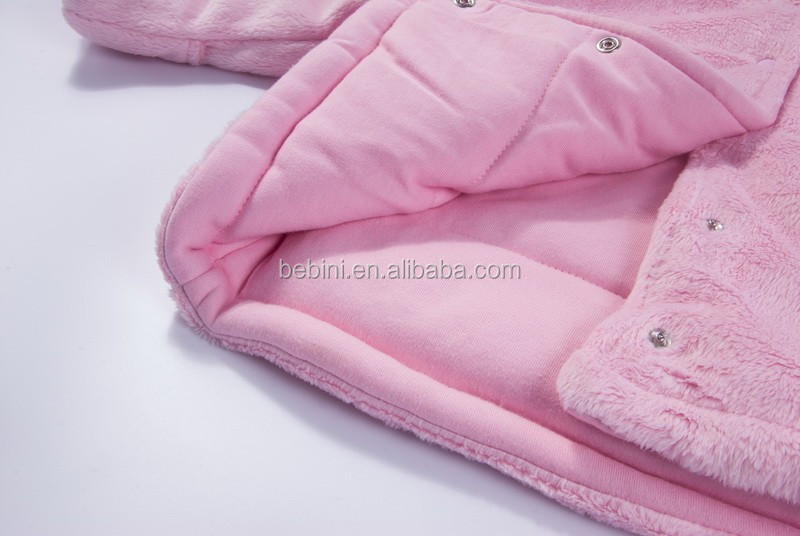 Bebini 2016卸売色フェードプルーフ女の子ベビーピンクの毛皮のコート仕入れ・メーカー・工場