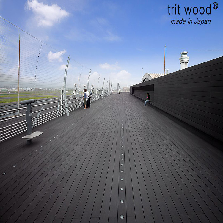 プラスチック floors145mm * 30 ミリメートル wpc工場ハイト品質しかし最も安い trit木材wpc デッキ 問屋・仕入れ・卸・卸売り