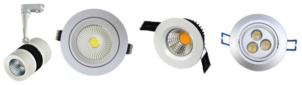 White Color Round Shape 7W Cob LED Downlight