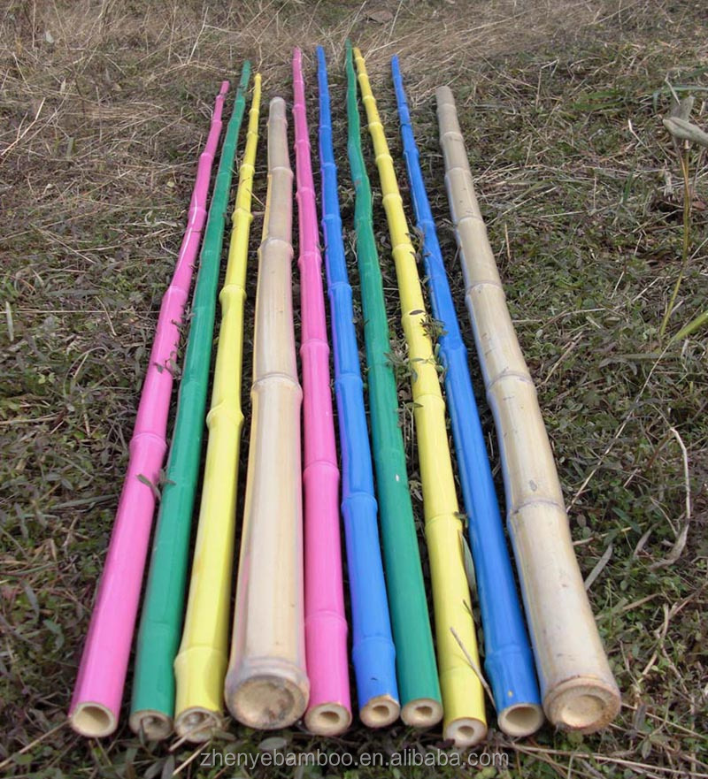 New! Zy1023 Bamboo Sticks In Plastic Coat Bamboo Poles With Plastic Tube Cover Pvc Coat Bamboo