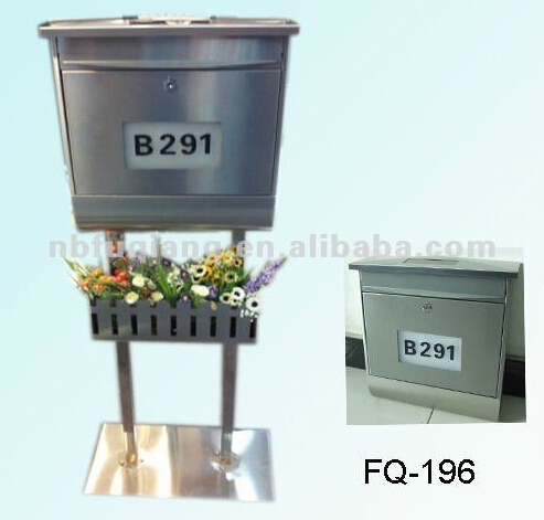 鋳鉄の金属の垂直fq-196メールボックスステンレス製ソーラーハウス番号ウォールマウントされているレターボックス問屋・仕入れ・卸・卸売り