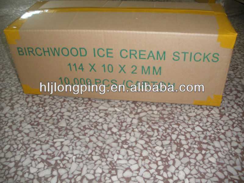 Custom China Fsc Certificate 93 And 114 Mm Wood Ice Cream Sticks Factory OEM