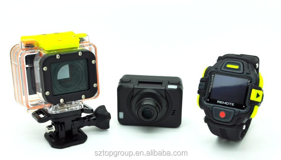 新しいオリジナル2014年goproヒーローfhd1080pwifi付きアクションカメラスポーツウォッチリモート無線制御問屋・仕入れ・卸・卸売り