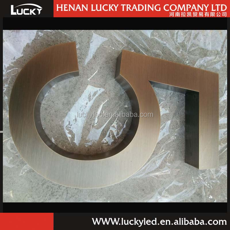 3D Non Illuminated Aluminium Alloy Metal Letters Sign Signage - China Sign  and 3D Numbers Sign price