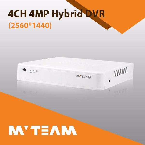 High Quality CCTV 4MP 5 in 1 Hybrid Type AHD HD TVI CVI IP CVBS 4CH Mini DVR