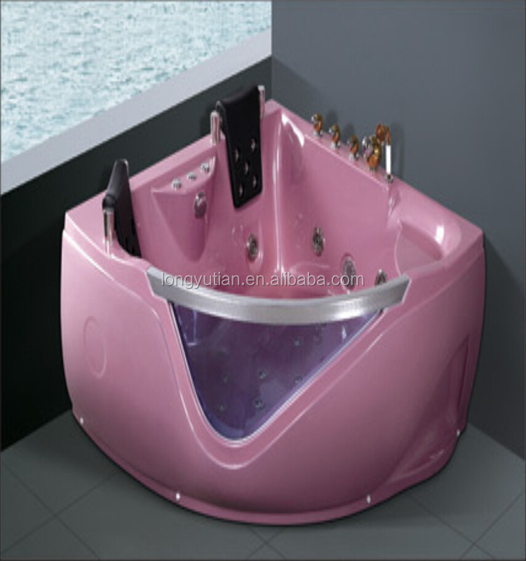 Pink doble 2 personas de hidromasaje masaje bañera de esquina ... Bañeras diseño Doble