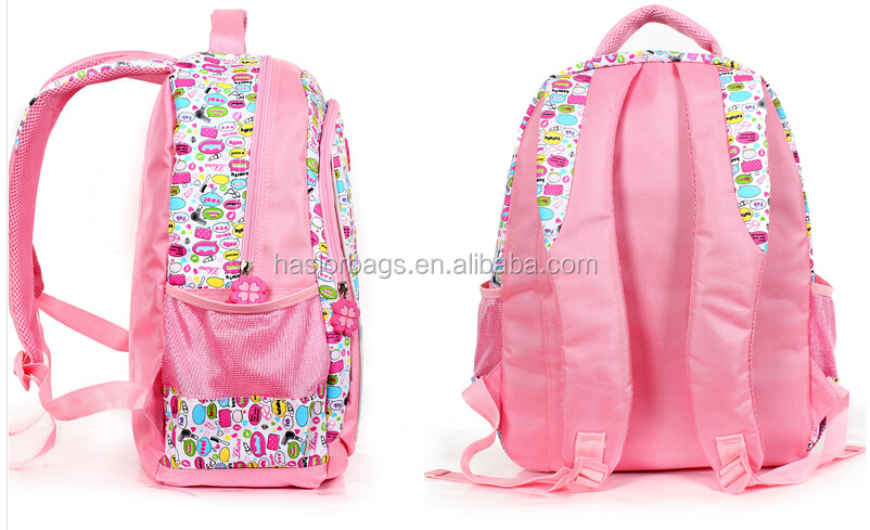New Design of Hand Strap School Bags for Girl