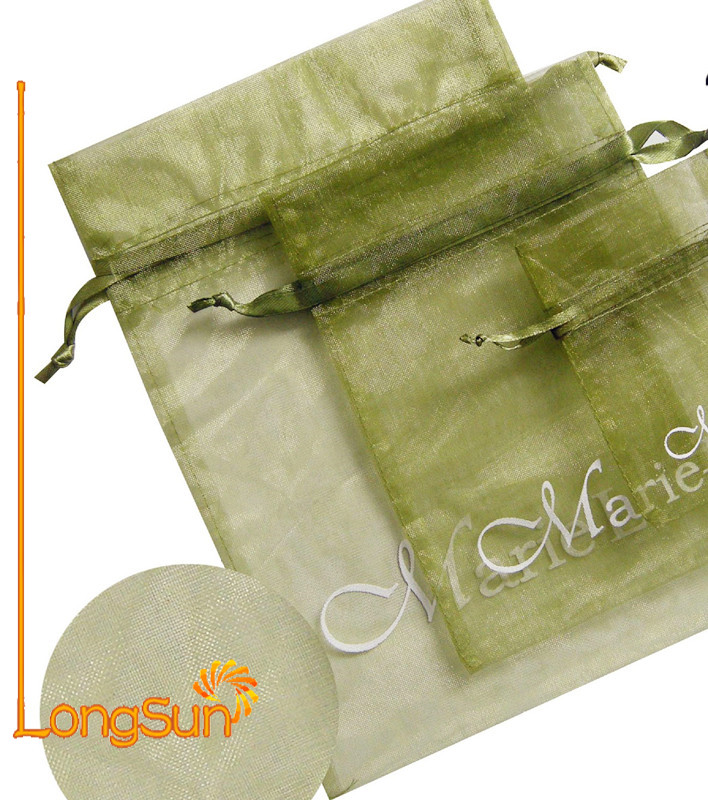 fabric wine bottle gift bag organza fabric bottle