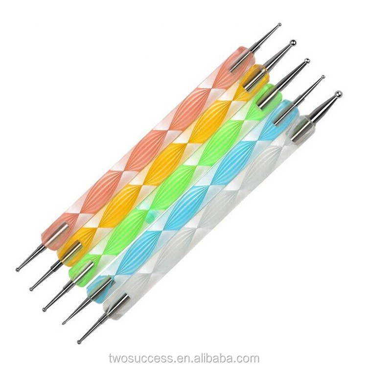 Fashion Beauty Design Nail Art Tool Spiral handle Nail Dotting Pen .jpg