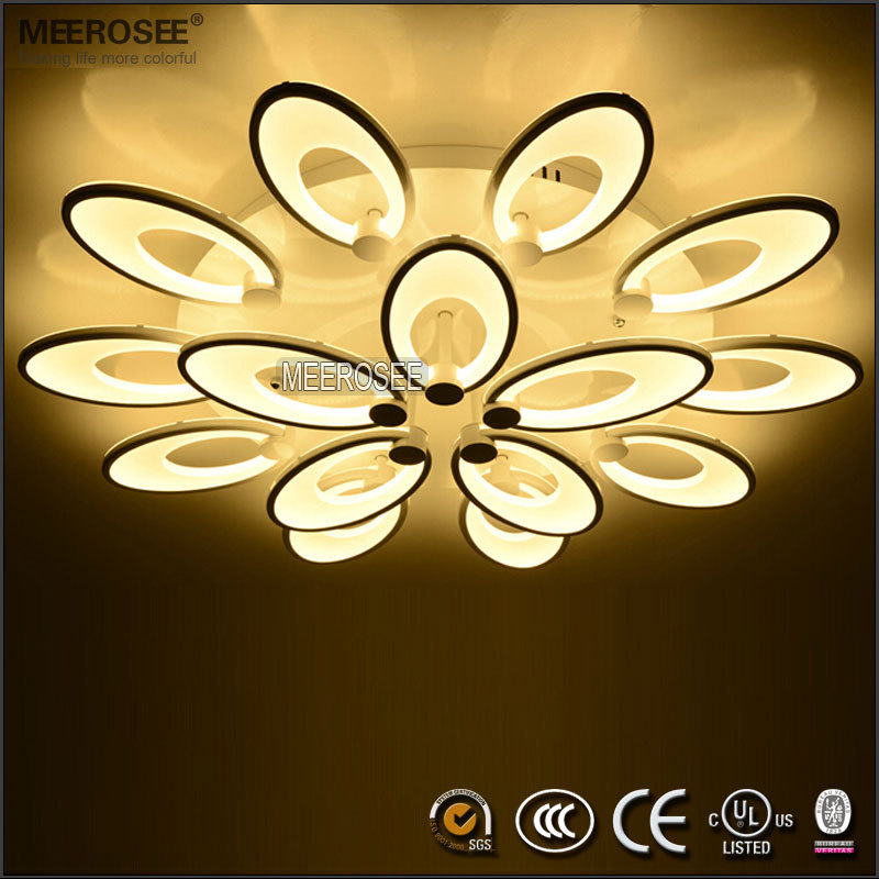 Hot Modern Flower Shape White Led Ceiling Light For Living Room
