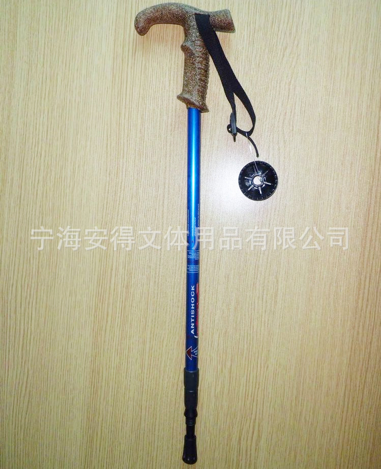 のアウトドア用品を持っている3t- 6061アルミニウム工場卸売コルクハンドル登山杖問屋・仕入れ・卸・卸売り