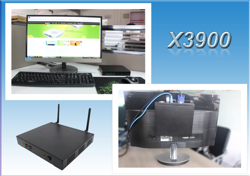 デュアルコアインテルc1037ux3900ミニpc、 hd2000グラフィック、 デュアルlan、 vga、 hdmi、 usb、 com、 が付属してい8gb2gbramssdwindows7組込み問屋・仕入れ・卸・卸売り