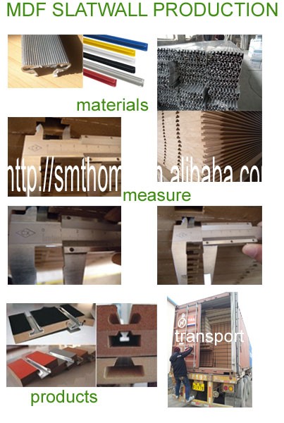 現代slotwall 18ミリメートル使用メラミンmdf slatwallパネル用ショップ仕入れ・メーカー・工場