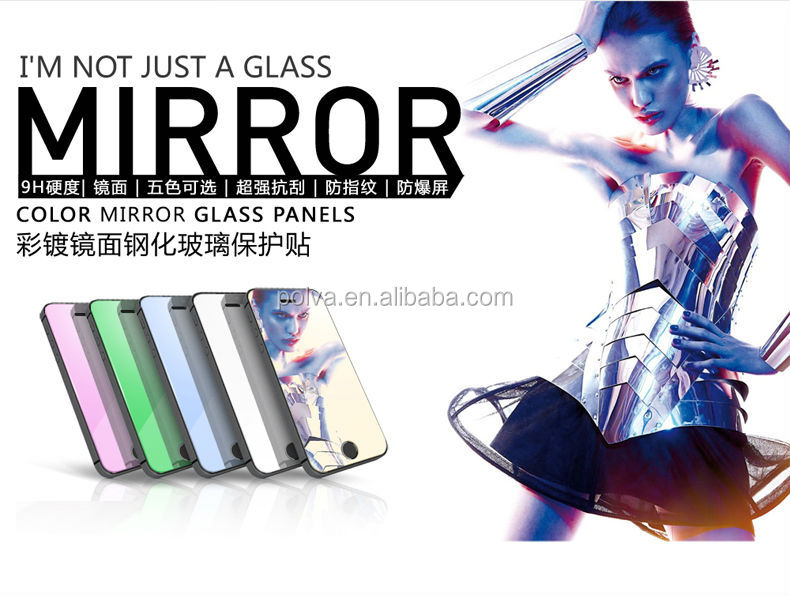 のための新しい電子機器2014年ゴールドミラーカラー強化ガラス5iphoneのためのスクリーンプロテクター問屋・仕入れ・卸・卸売り