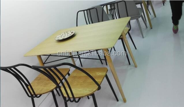2016エッフェル木製脚ガラステーブル、ダイニングテーブルと椅子仕入れ・メーカー・工場