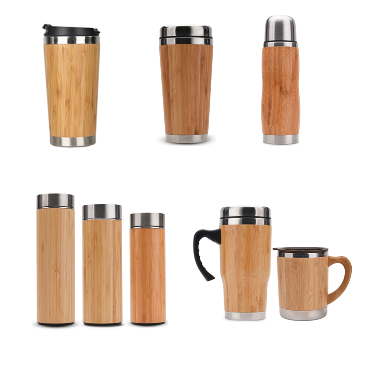 16oz Wholesale 450ml Double Wall Stainless Steel Bamboo Travel Coffee Mug Buy Bamboo Mug