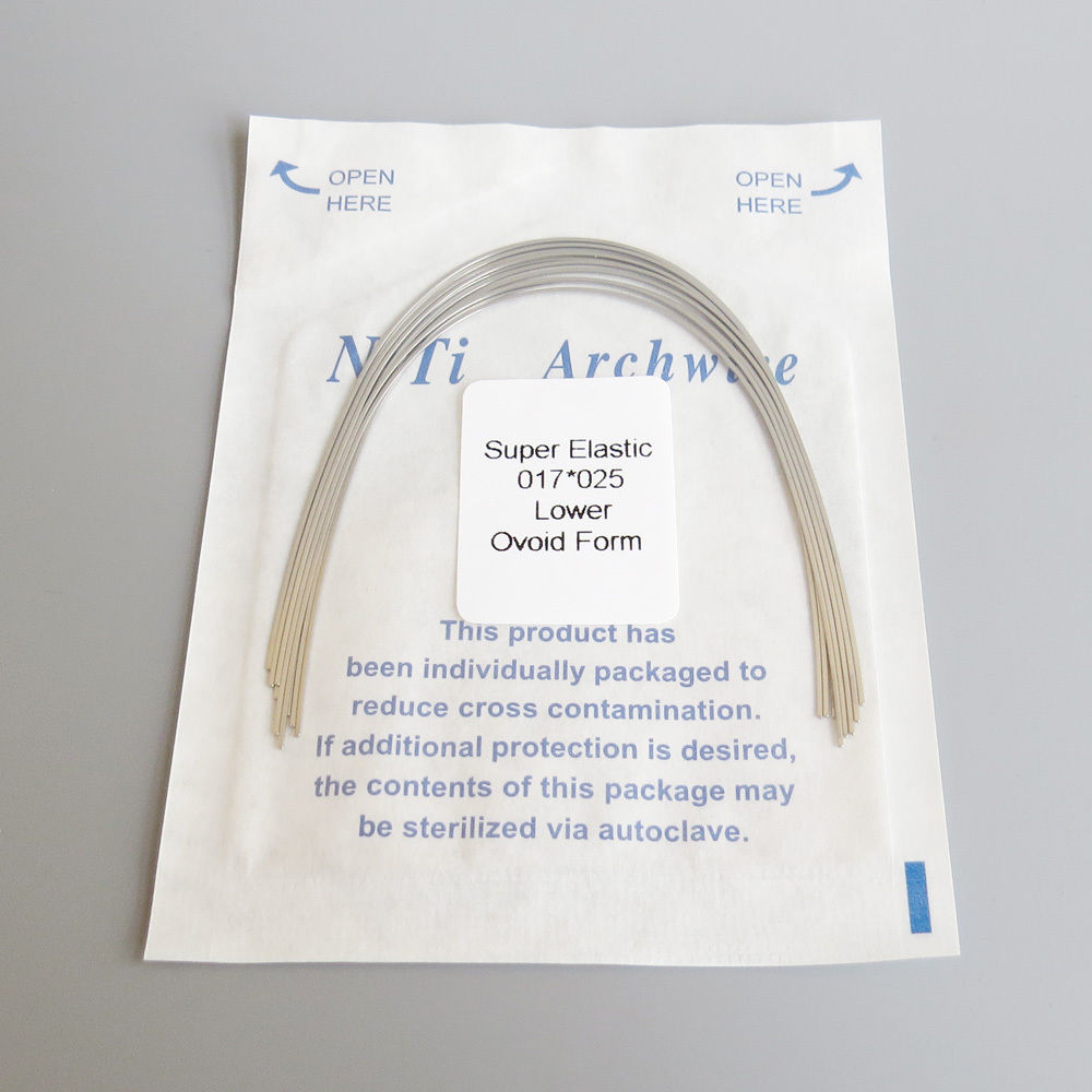 Dental Orthodontic Reverse Curve Niti Arch Wire Dental Niti Arch Wires