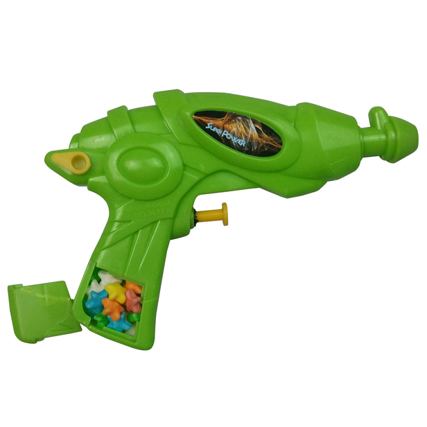 China plastic toy real color plastic water gun with candy,China KDL