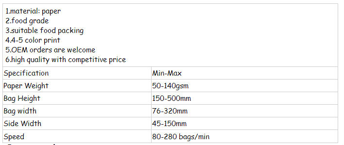 High degree low price for printed paper tea bags