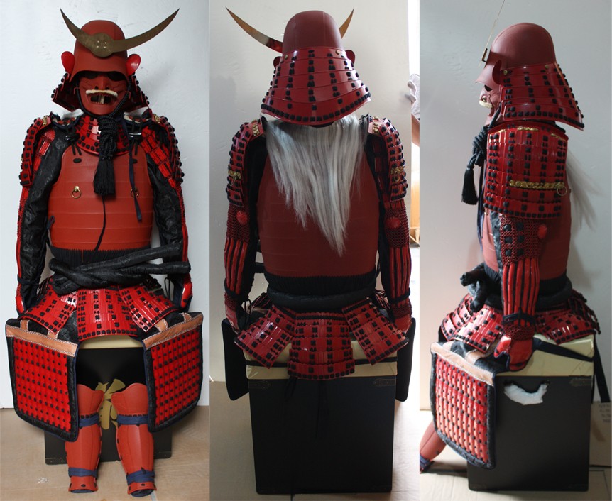 Japanese Samurai Armor - Custom Metal Coin & Statues