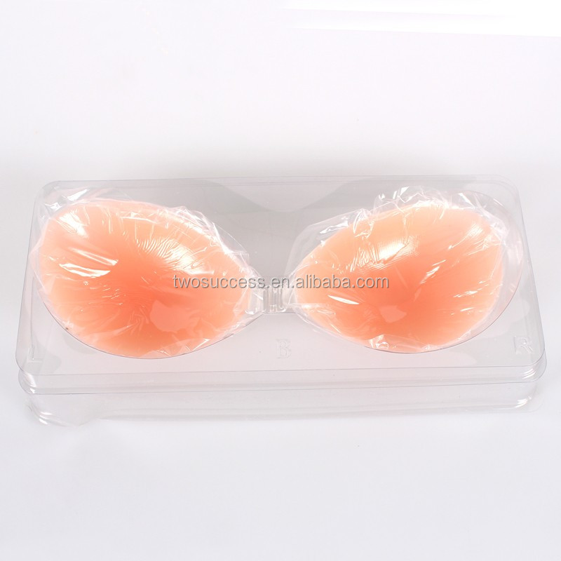 Hot selling Seamless Adhesive Push Up Invisible Silicone Bra Plus Size for lady evening dress