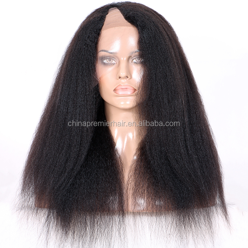 Dropshipping Customize Wig Natural Color Kinky Straight 100