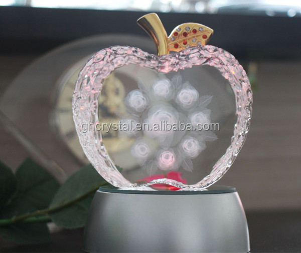 リンゴの形のファッションの水晶ギフト結婚祝い記念結晶仕入れ・メーカー・工場
