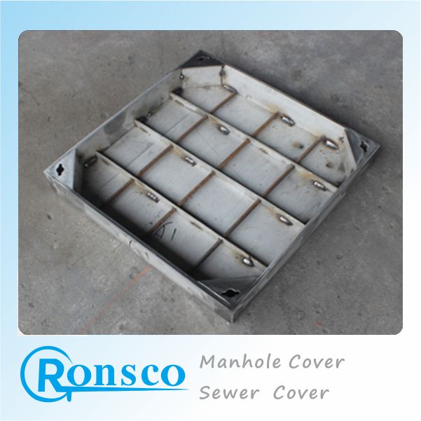 Custom Cast Stainless Steel Square Manhole Cover For Patio