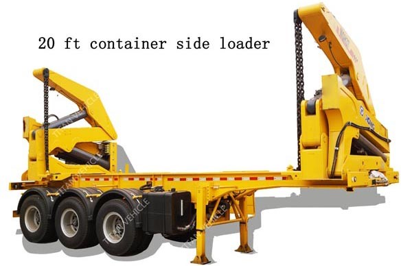 40ft container side loader , 3 axle side lift container sidelifter , container self loading container truck trailer