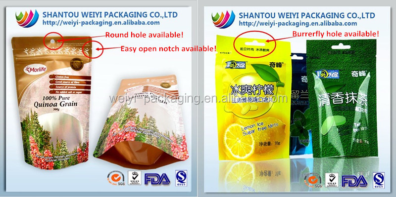 resealable standing pouch for cinnamon raisin granola packaging