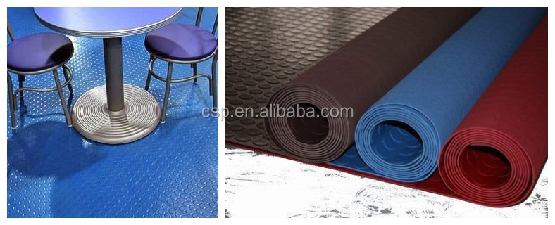 GYM use non-slip shockproof rubber sheet / rubber roll sheet / floor rubber sheet
