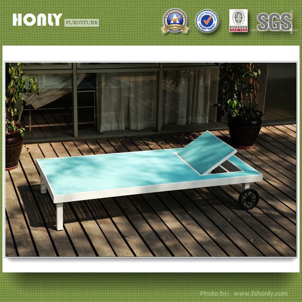 KD anodized aluminum outdoor furniture beach outdoor furniture sunbed