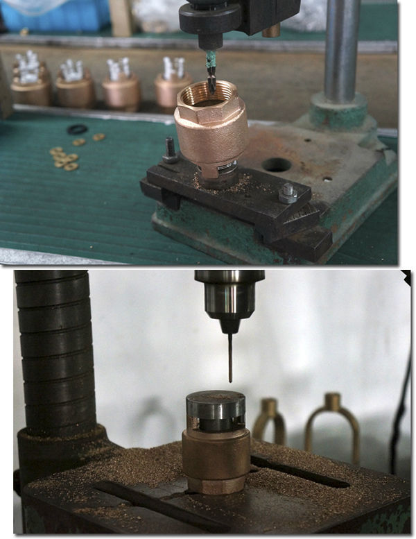 Wd-1307青銅バネのチェックバルブフットバルブネット付き仕入れ・メーカー・工場