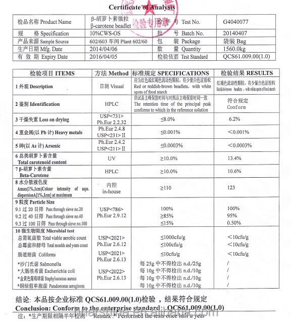 Iso認証取得ニンジンベータ- カロテン競争力のある価格で問屋・仕入れ・卸・卸売り