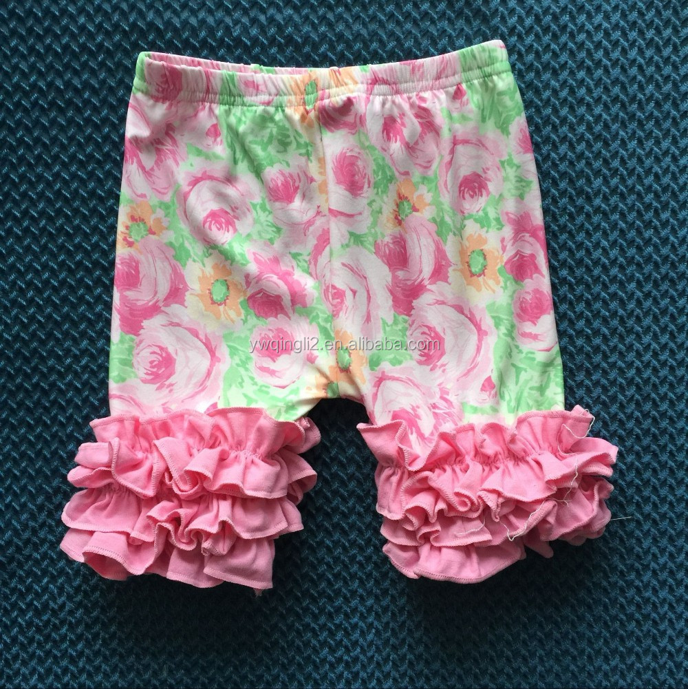 Mjy-10卸売赤ちゃんの女の子フリルショーツファッションスタイル縫うサッシーアイシングショーツバルク購入から中国花アイシングパンツ仕入れ・メーカー・工場