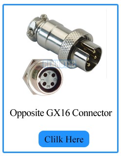16MM reverse assembling 4pin circular connectors