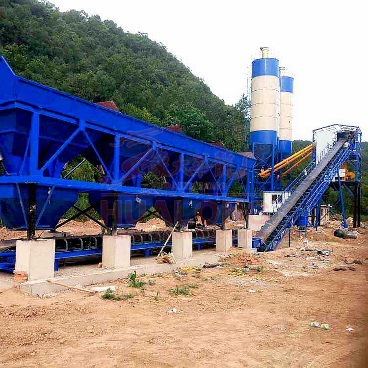 mobile concrete mixing plant