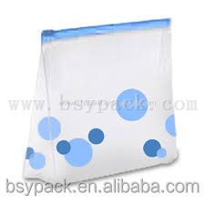 slider zipper bags for food/plastic bags with slider